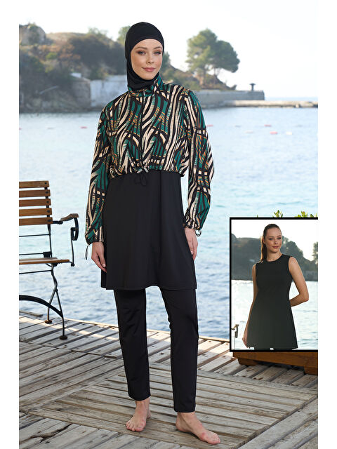 Remsa Tam Kapalı Tesettür Mayo 25972 Siyah - S000344455-19351