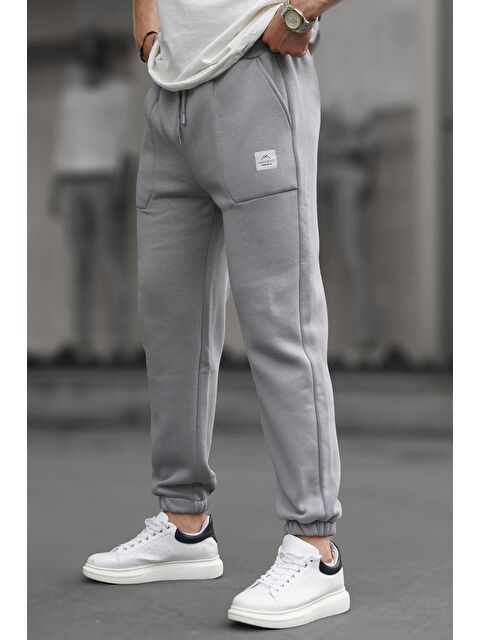 Madmext Boyalı Gri Cep Detaylı  Basic Erkek Jogger Eşofman Altı 6522 - S000056848-22875