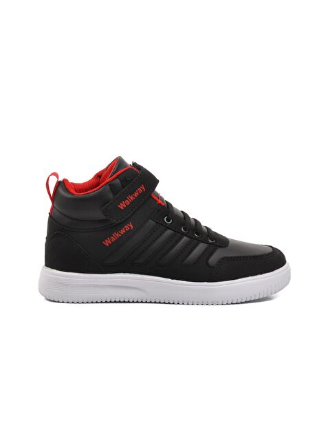 Walkway Siyah-Beyaz Cırtlı Erkek Çocuk Hi Sneaker Mely Hi-F - S000041305-37424