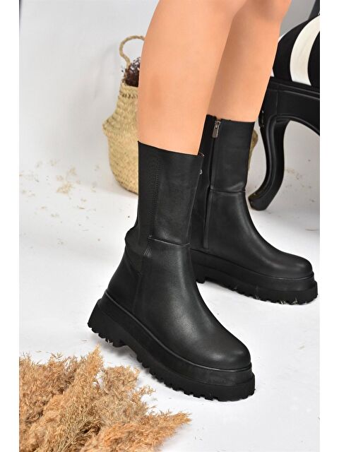 Fox Shoes J267063109 Siyah Kadın Bot - S000054753-19351