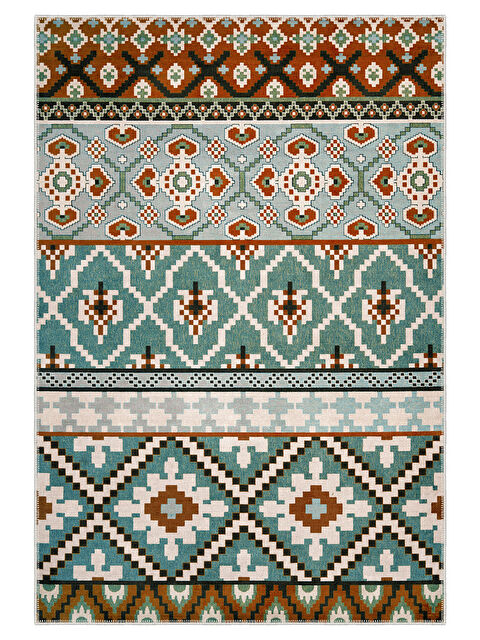 Homefesto Modern Dekoratif Yıkanabilir Kaymaz Taban Halı – İnce, Yumuşak Salon Halısı, Mutfak Halısı ve Yolluk - S000441684-17234