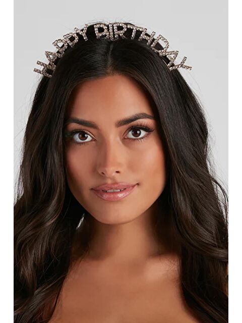 New Obsessions Happy Taşlı Birthday Doğum Günü Parti Taç - S000077560-18105