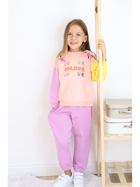 Harika Kids Kız Çocuk İki İplik Kapüşonlu Eşofman Takımı - S000265574-24085