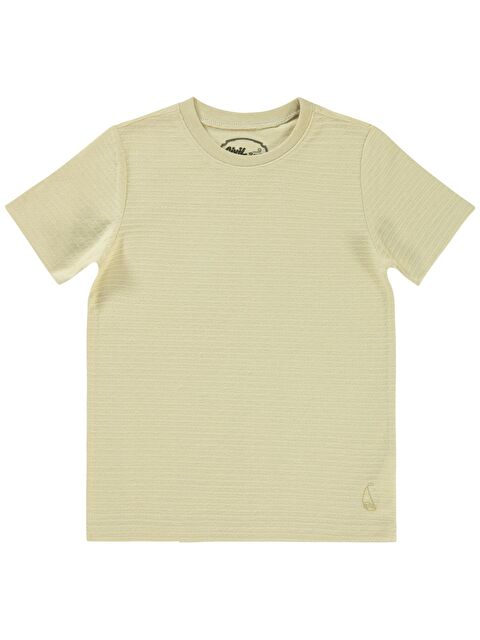 Civil Boys Yelken Nakışlı 6-9 Yaş Tişört - Bej 8-9 Yaş - S000198513-25636