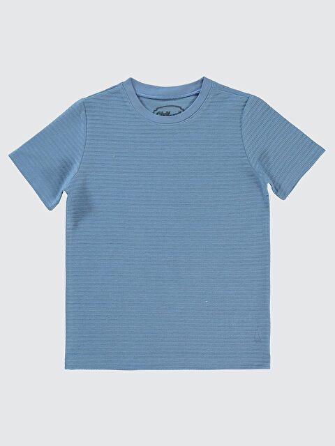 Civil Boys Yelken Nakışlı 6-9 Yaş Tişört - Mavi 7-8 Yaş