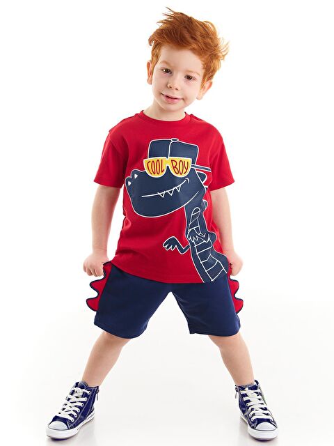 Denokids Cool Dino Erkek Çocuk Şort Takım - S000009179-23173