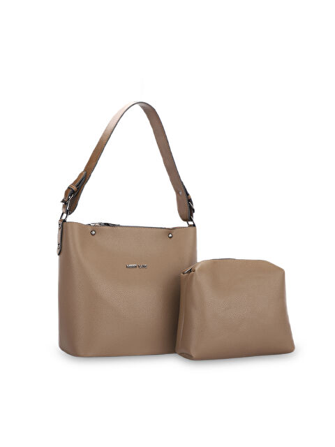 Merry Line PALERMO NATUREL Kadın Vizon Omuz Çantası - S000404514-26429