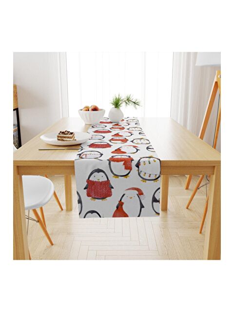 Evmila Yılbaşı Desenli Runner 40x140 cm - S000089685-23173