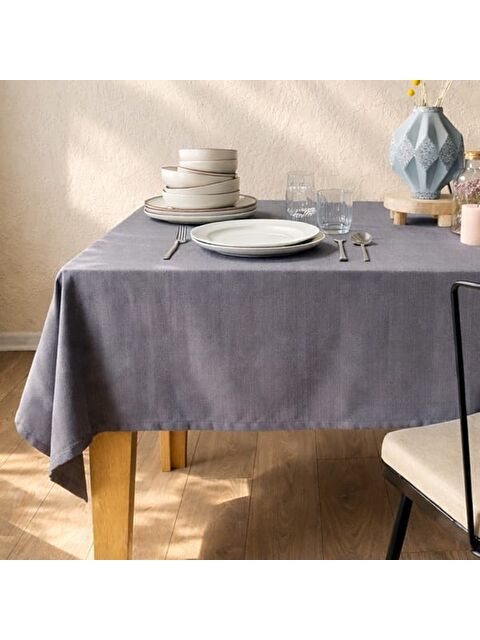 Evidea Soft Lapi Masa Örtüsü - Gri - 140x220 cm - S000365798-20600