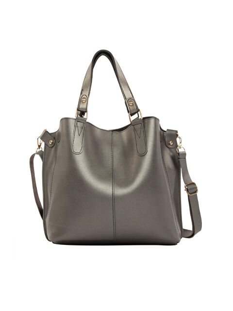 Bagmori Üç Bölmeli Çıtçıt Detaylı Çanta - S000001104-18105