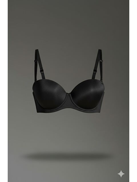 C&City Destekli Lazer Soft Kap  Straplez C16055 Siyah - S000221935-19351