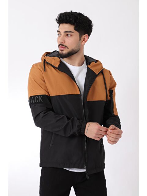 Stilkombin Black Parçalı Kapüşonlu Mevsimlik Mont PLDP 2907 - S000117004-26429