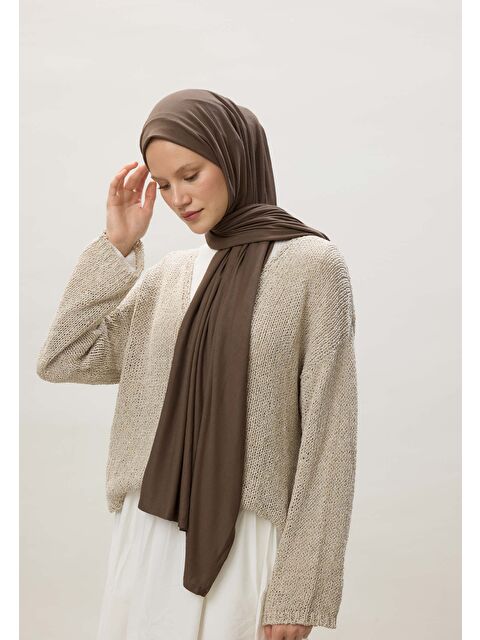 Fresh Scarfs Penye Şal Tozlu Kahve