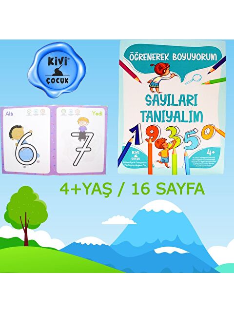 Kivi Çocuk 4+ Yaş Öğrenerek Boyuyorum Sayıları Tanıyalım KTP - S000104822-27074