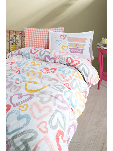 Clasy %100 Pamuk Nevresim Takımı Tek Kişilik Selfie - S000318821-7152