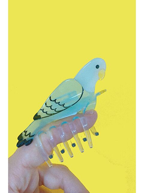 New Obsessions Muhabbet Kuşu Lüks Kemik Mandal Toka - S000084665-17234