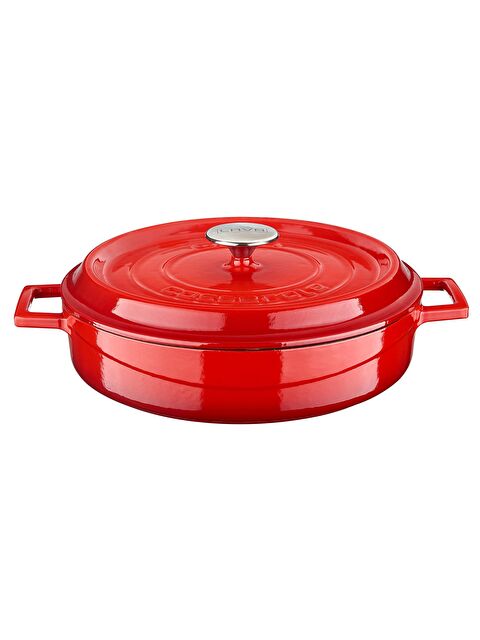 LAVA Çok Amaçlı Yayvan Tencere Döküm Demir Yekpare Kulplu Edition Serisi Çap(Ø)32cm. - S000056538-20045