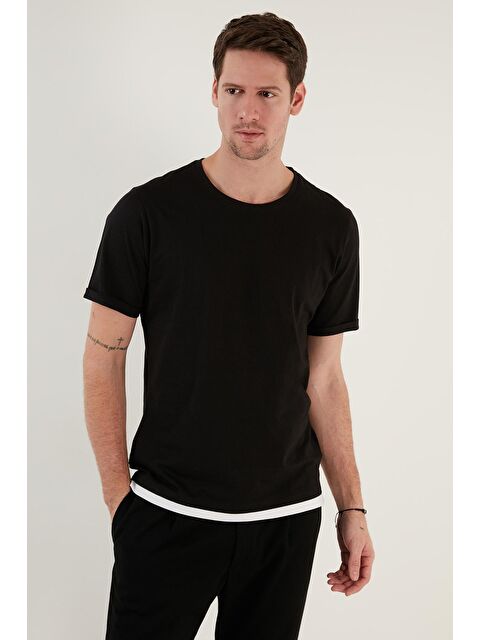 Buratti %100 Pamuk Regular Fit Bisiklet Yaka Tişört 5902515 - S000001253-19351