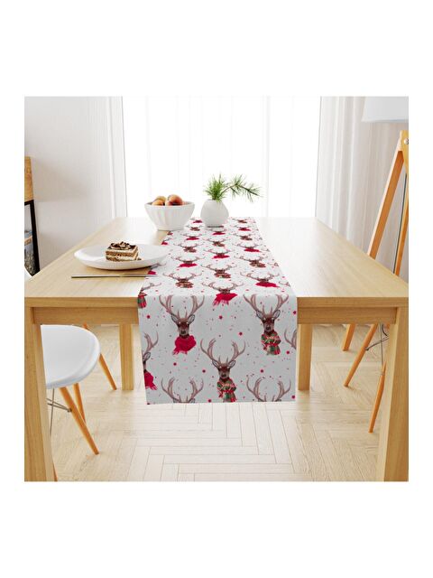 Evmila Yılbaşı Desenli Runner 40x140 cm - S000089691-23173