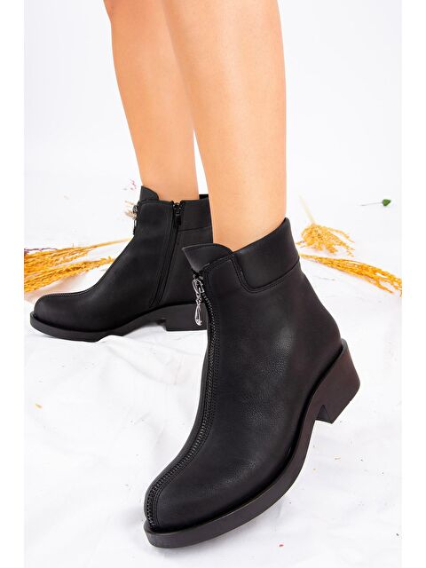 Fox Shoes J674120309 Siyah Kadın Bot - S000055454-19351