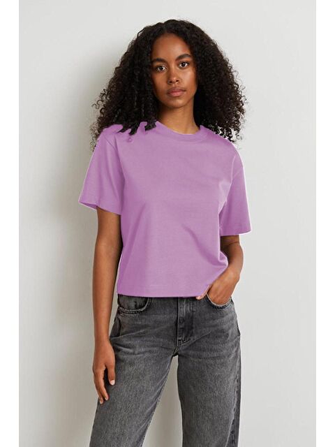 Madmext Lila Tişört Mg1284