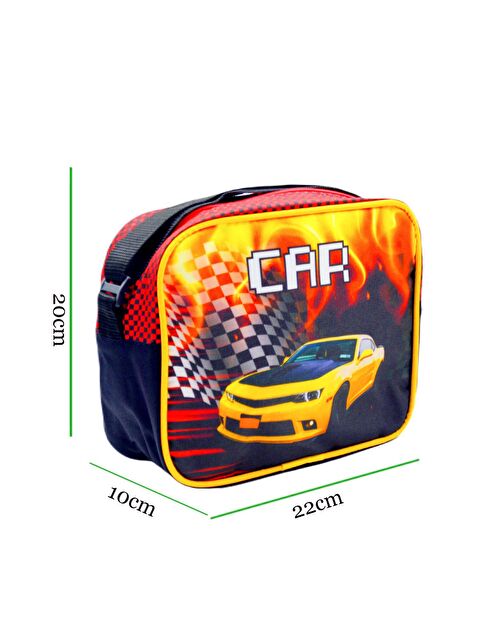 Sentor 3 Bölmeli İlkokul Okul Sırt Çantası Ve Beslenme Çantası Car Siyah - S000080395-19351