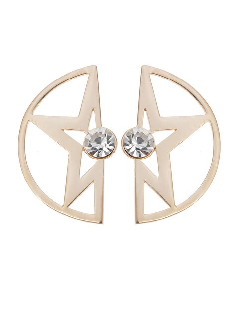 Pelin Aksesuar Yarım Yıldız Daire Küpe - S000046898-23173