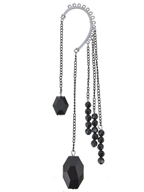 Pelin Aksesuar Siyah Boncuklu Kulak Aksesuarı - S000046899-23173