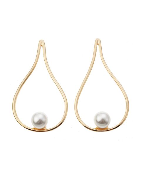 Pelin Aksesuar İncili Büyük Damla Küpe - S000046931-23173