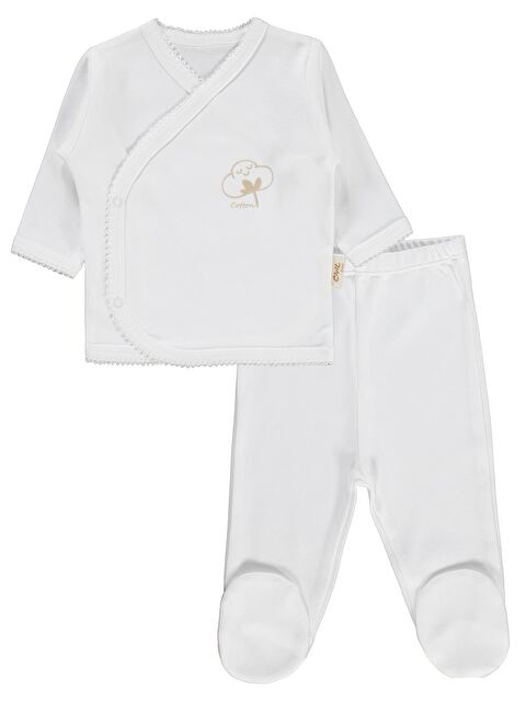 Civil Baby Organik Pamuklu 5 Li Zıbın Takımı - Ekru 0-1 Ay - S000201963-19965