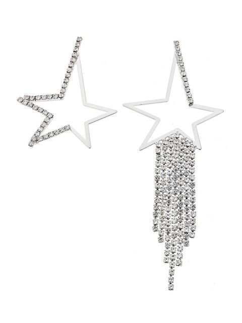 Pelin Aksesuar Asimetrik Büyük Yıldız Küpe - S000046937-23173