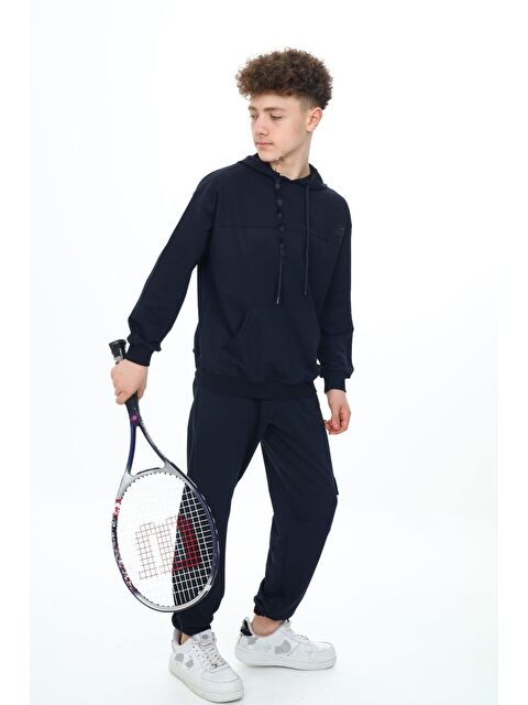 angelos Erkek Çocuk Kapüşonlu 2 İplik Eşofman Takımı px7120 - S000314701-29672