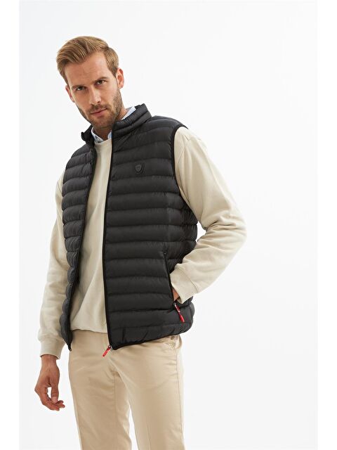 Danger Erkek Standart Kalıp Şişme Yelek Siyah - S000261877-19351