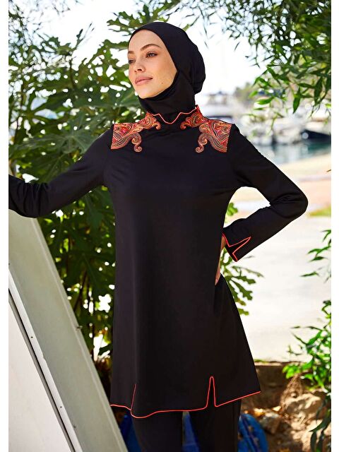 Mayovera Tasarım Mayo Payet Nakış Tasarım Tesettür Mayo -Pembe - S000253802-23173