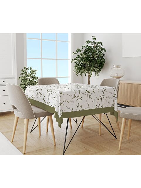 Evmila Yaprak Desenli 140x200 Süet Masa Örtüsü - S000041327-23173