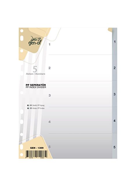 Gen-Of Ayraç Seperatör 1-5 Rakamlı (GEN-1309) - S000104941-20063