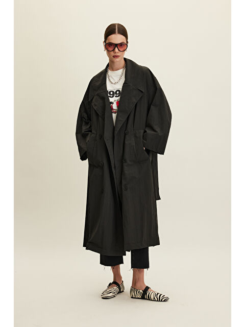 Manuka Jude Oversize Trençkot Antrasit - S000337981-29666