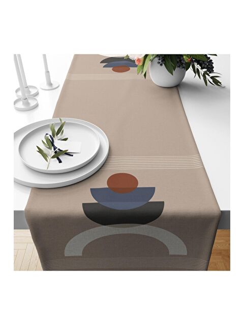 Evmila Modern Desen Kadife Runner 40x140 cm - S000085942-23173