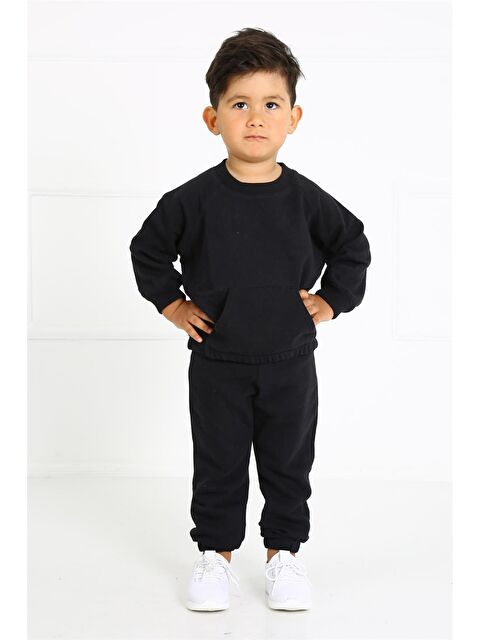 Luess Çocuk Cep Detaylı Organik Pamuk Oversize Kesim Alt Üst Takım - S000137131-19351