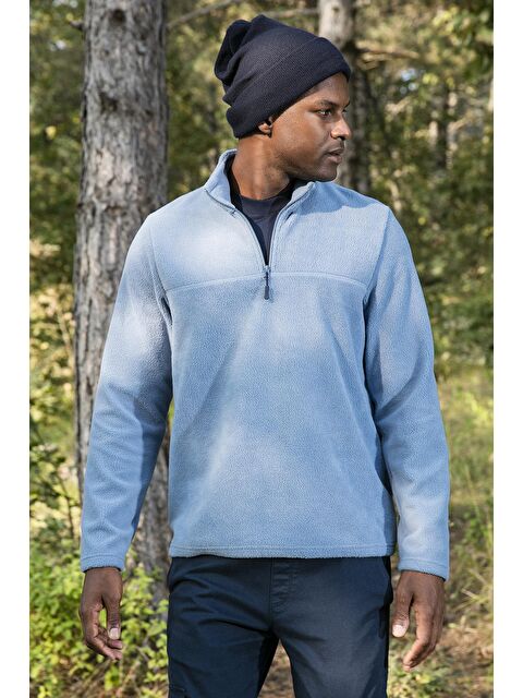 Buratti Slim Fit Yarım Fermuarlı Yumuşak Dokulu Şardonlu Kışlık Polar 59060011 - S000106541-19393