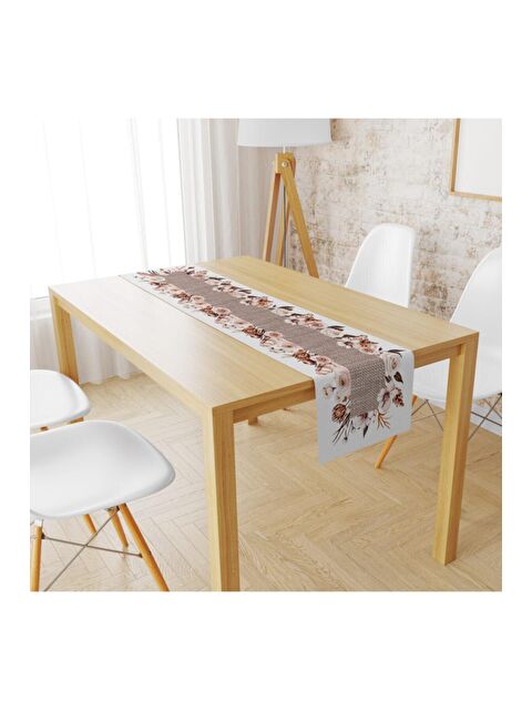 Evmila Vintage Çiçekler Desen Runner 2048 40x140 cm - S000087451-23173