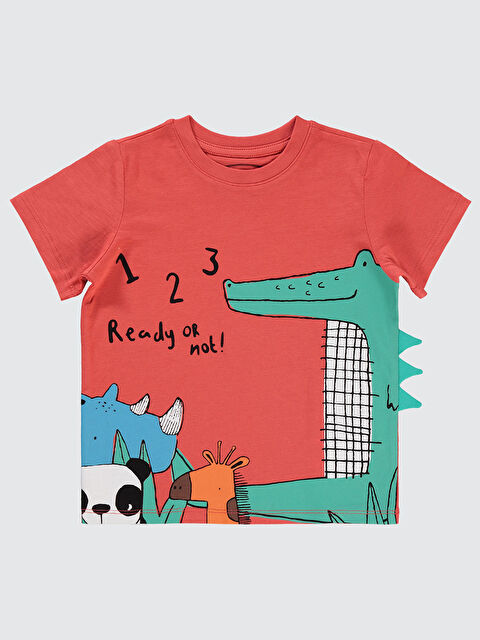 Civil Boys Erkek Çocuk Tişört 2-5 Yaş Nar