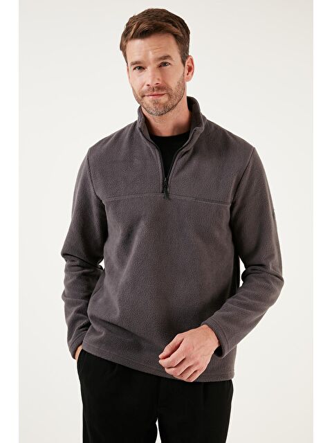 Buratti Slim Fit Yarım Fermuarlı Yumuşak Dokulu Şardonlu Kışlık Polar 59060011 - S000106541-33408