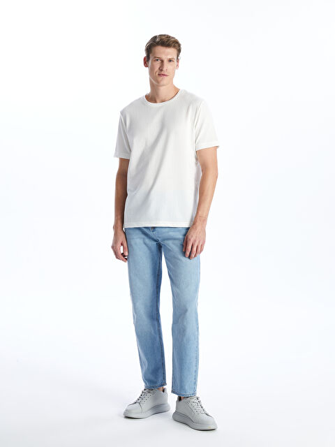 KOOR Kumaş Detaylı Erkek Tişört BU05