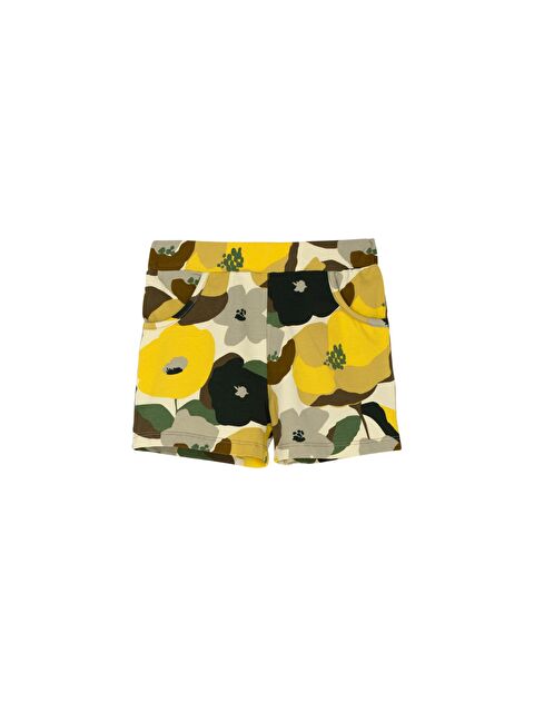 Lovetti Açık Yeşil Kız Çocuk Retro Flowers Desen Şort - S000089750-29488