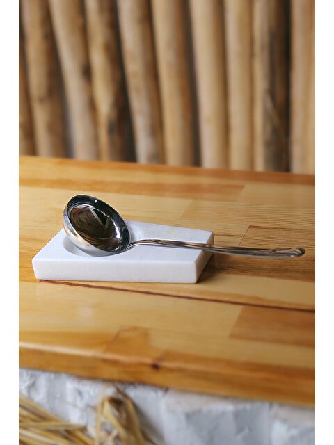 Maison Art Mermer Kaşıklık Dekoratif Doğaltaş Kirli Kaşıklık Kepçelik Kaşık Standı - S000074511-20063