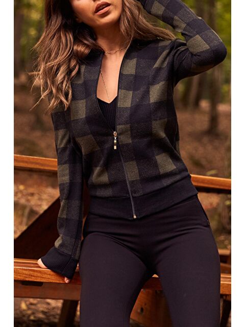 Xhan Ekoseli Bomber Ceket 9KXK4-42268-09 - S000028512-18547