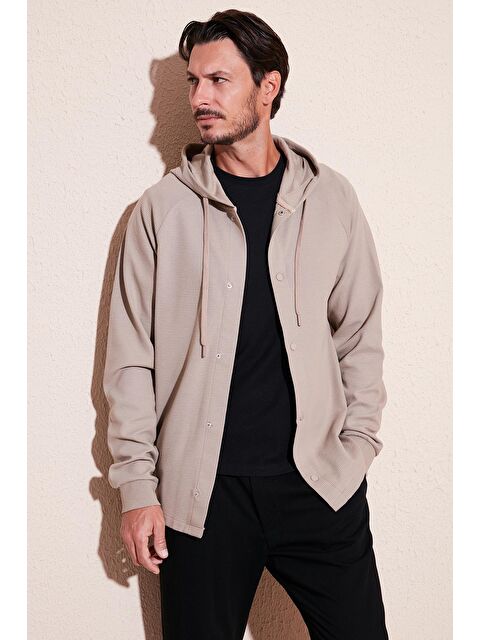 Buratti Pamuklu Kapüşonlu Relaxed Fit Gömlek 5905468 - S000106946-25636