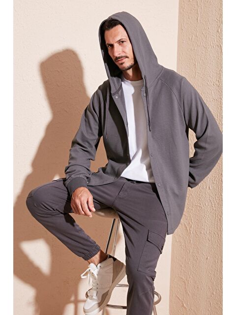 Buratti Pamuklu Kapüşonlu Relaxed Fit Gömlek 5905468 - S000106946-29666