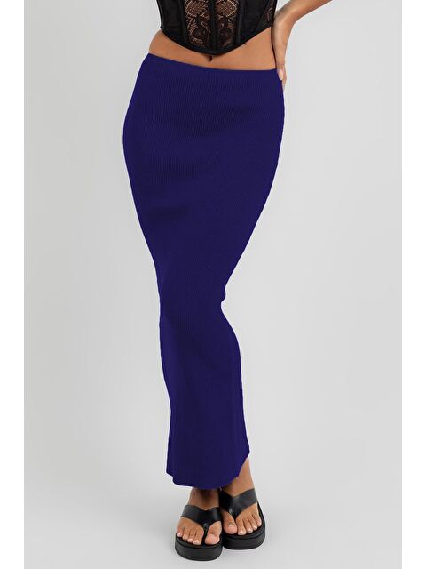 Madmext Saks Basic Uzun Triko Etek Mg1813 - S000059000-23710